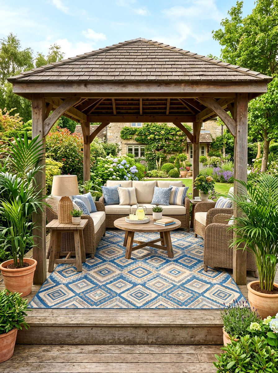 Outdoor Carpet Gazebo Floor - 30 gazebo floor ideas