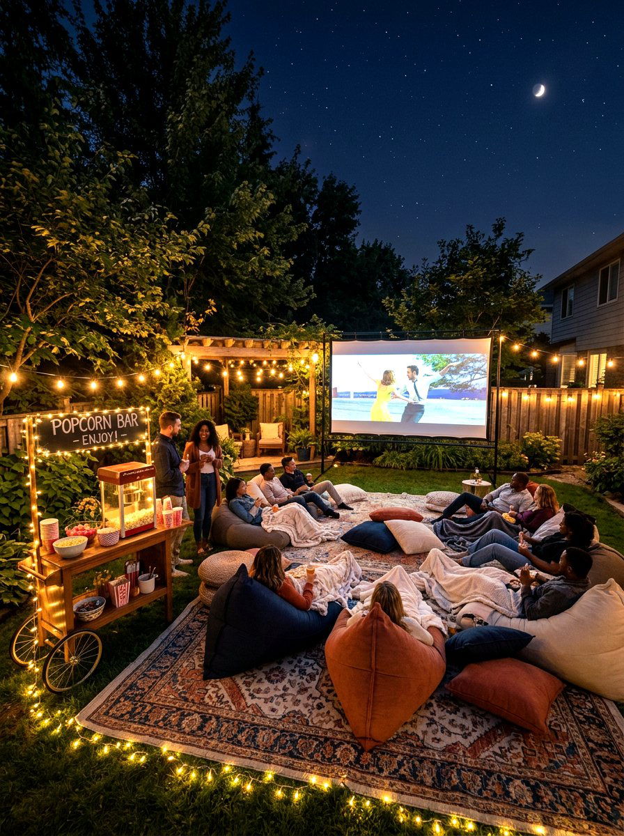 Outdoor Cinema Lounge - 30 garden lounge ideas