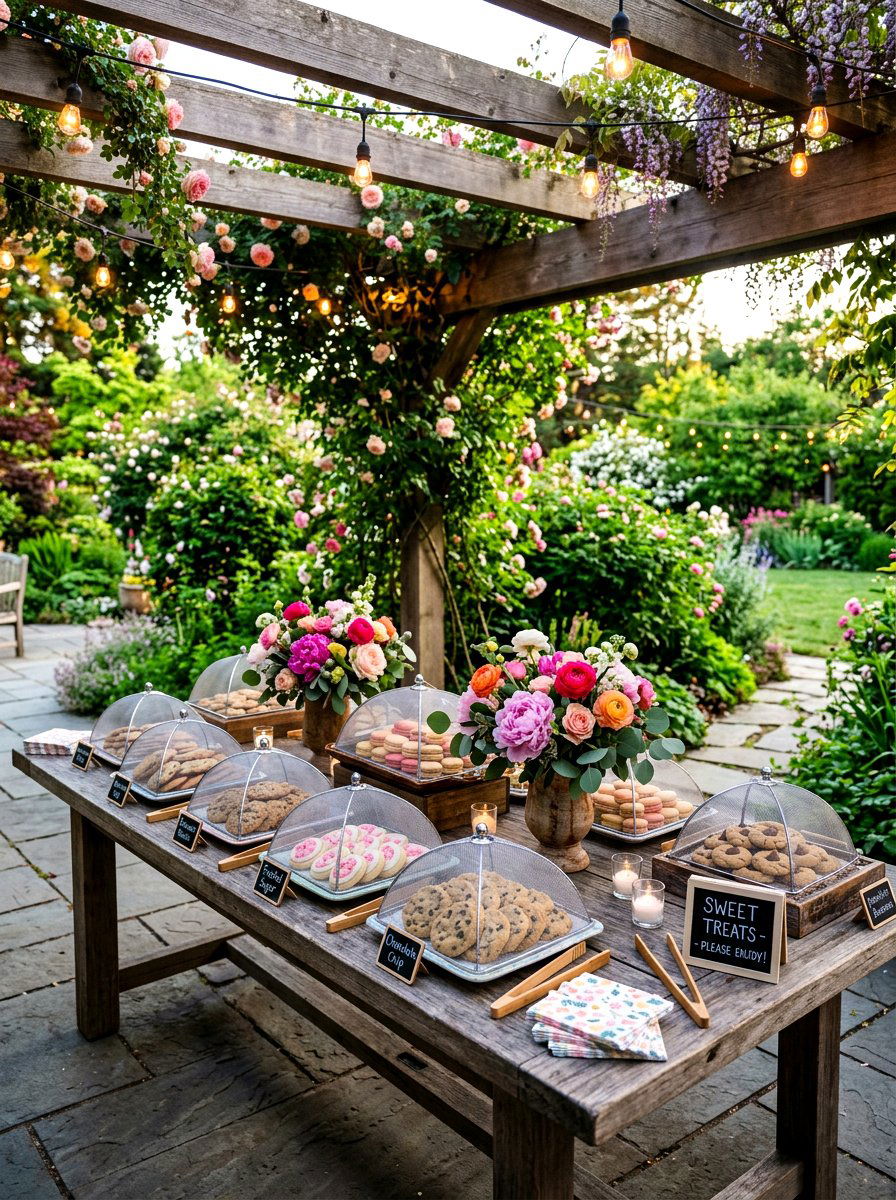 Outdoor Cookie Table - 30 cookie station ideas