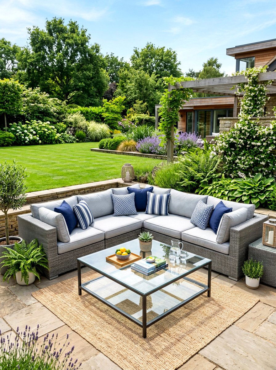 Outdoor Corner Lounge - 30 garden furniture ideas