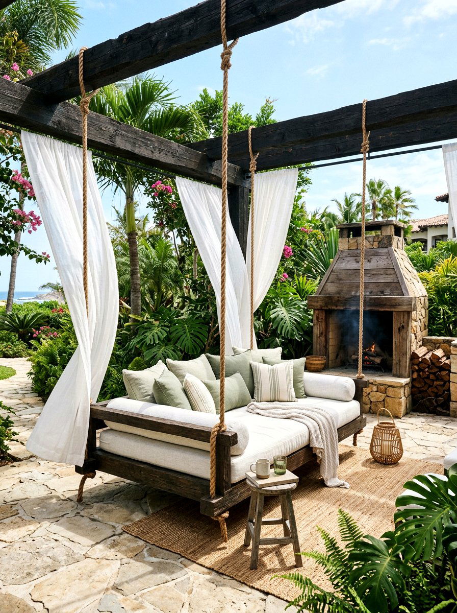 Outdoor Daybed With Curtains - 30 hanging daybed ideas