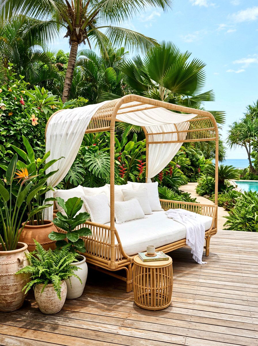 Outdoor Daybed - 30 backyard reading nook ideas
