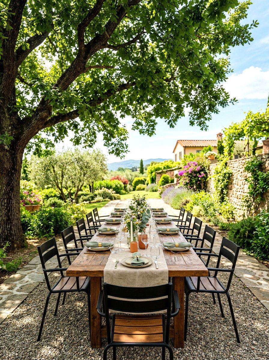 Outdoor Dining Area - 30 Pinterest backyard makeover ideas