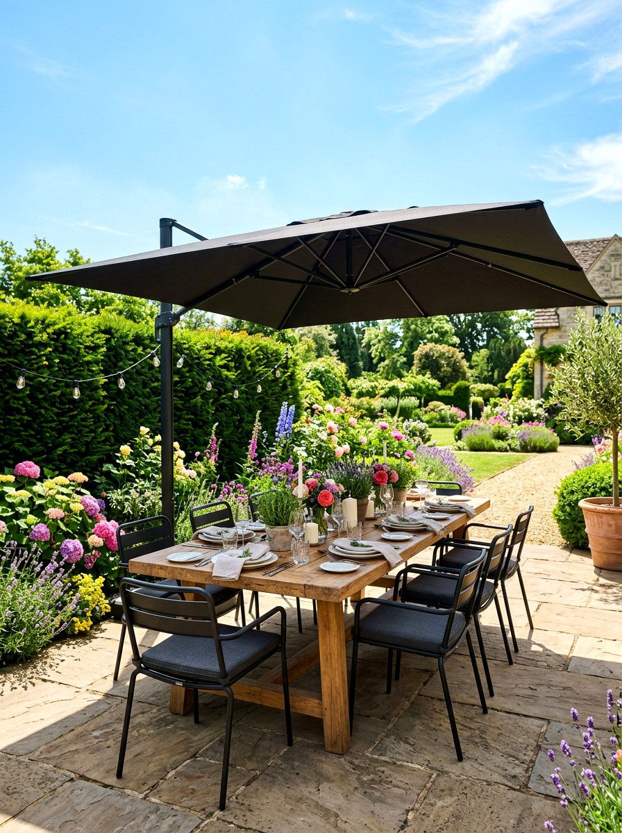 Outdoor Dining Area - 30 backyard landscaping ideas