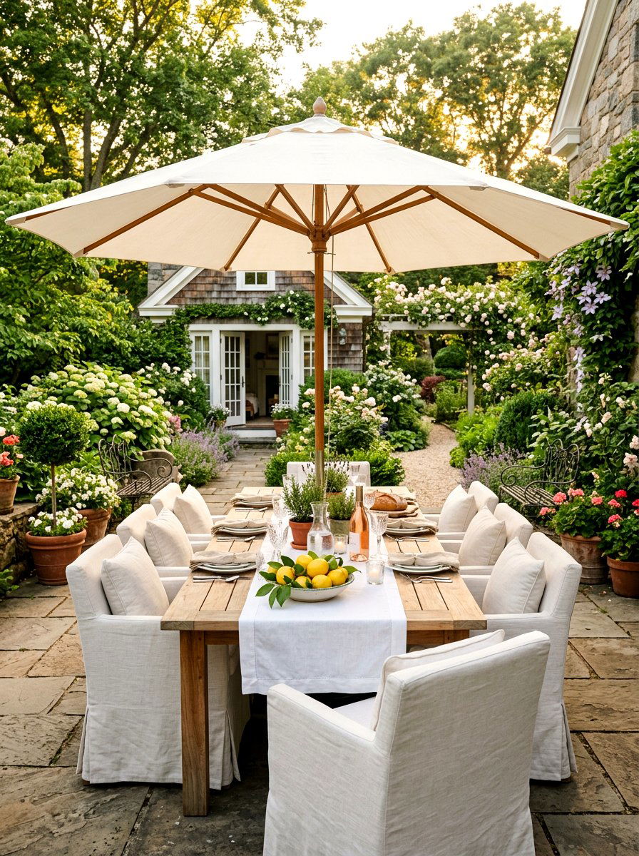 Outdoor Dining Area - 30 Nancy Meyers garden ideas