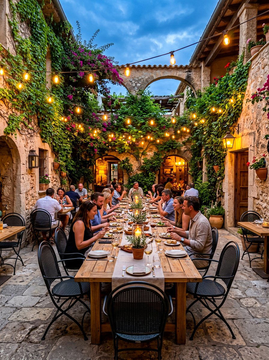 Outdoor Dining Atrium - 30 atrium house ideas