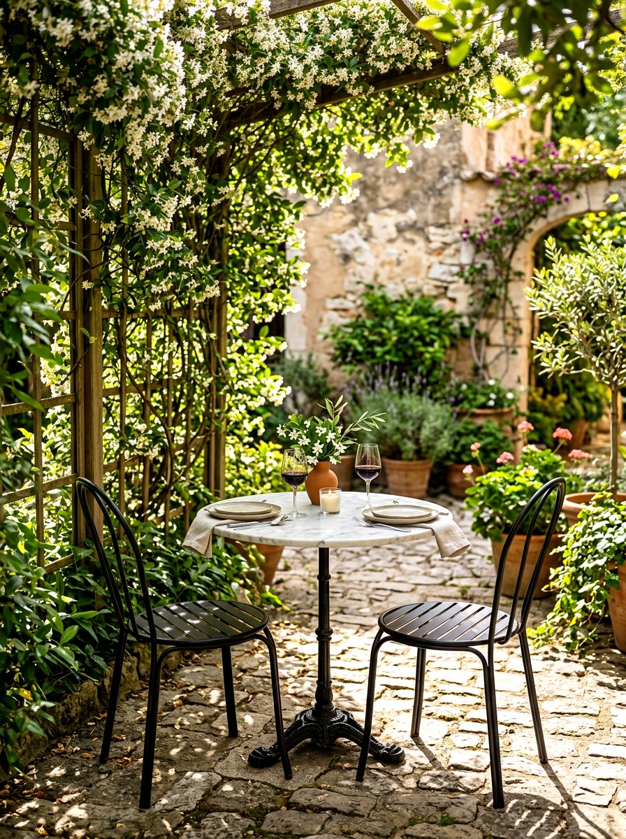 Outdoor Dining Nook - 30 small yard landscaping ideas