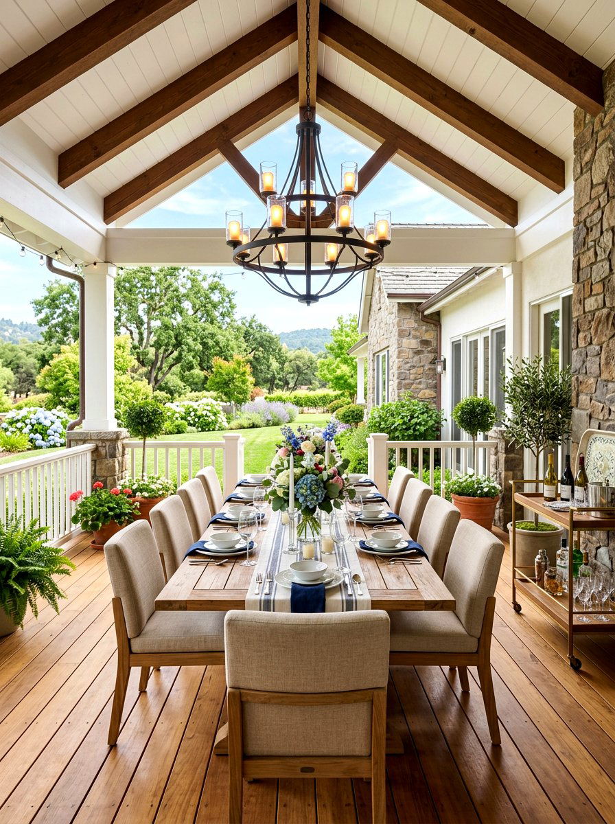 Outdoor Dining Porch - 30 back porch ideas