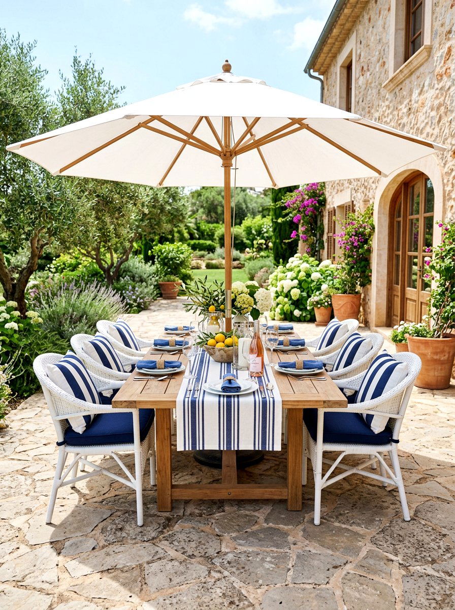 Outdoor Dining Set - 30 Hamptons backyard ideas