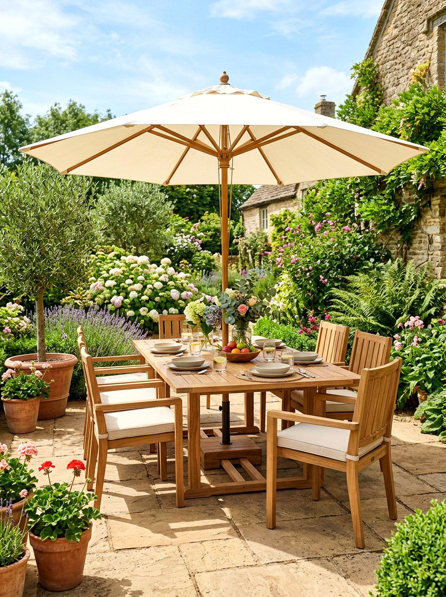 Outdoor Dining Set - 30 terrace garden ideas
