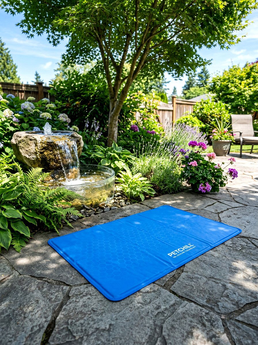 Outdoor Dog Cooling Mat - 30 dog friendly backyard ideas