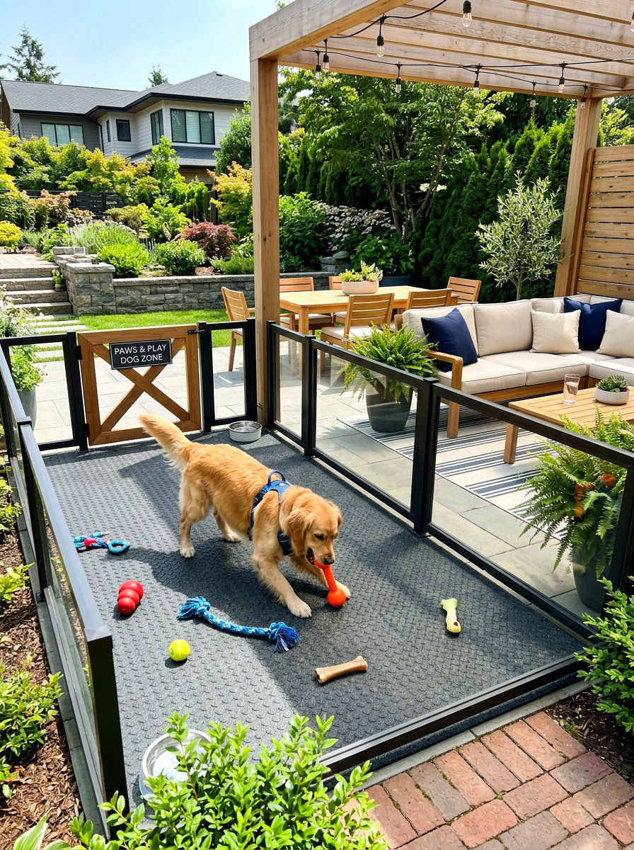 Outdoor Dog Play Area - 30 dog friendly patio ideas