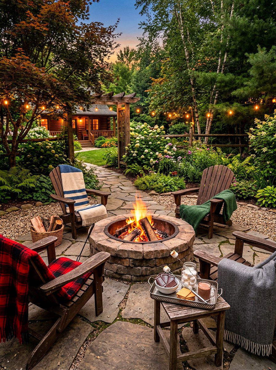 Outdoor Fire Pit - 30 intimate hosting ideas