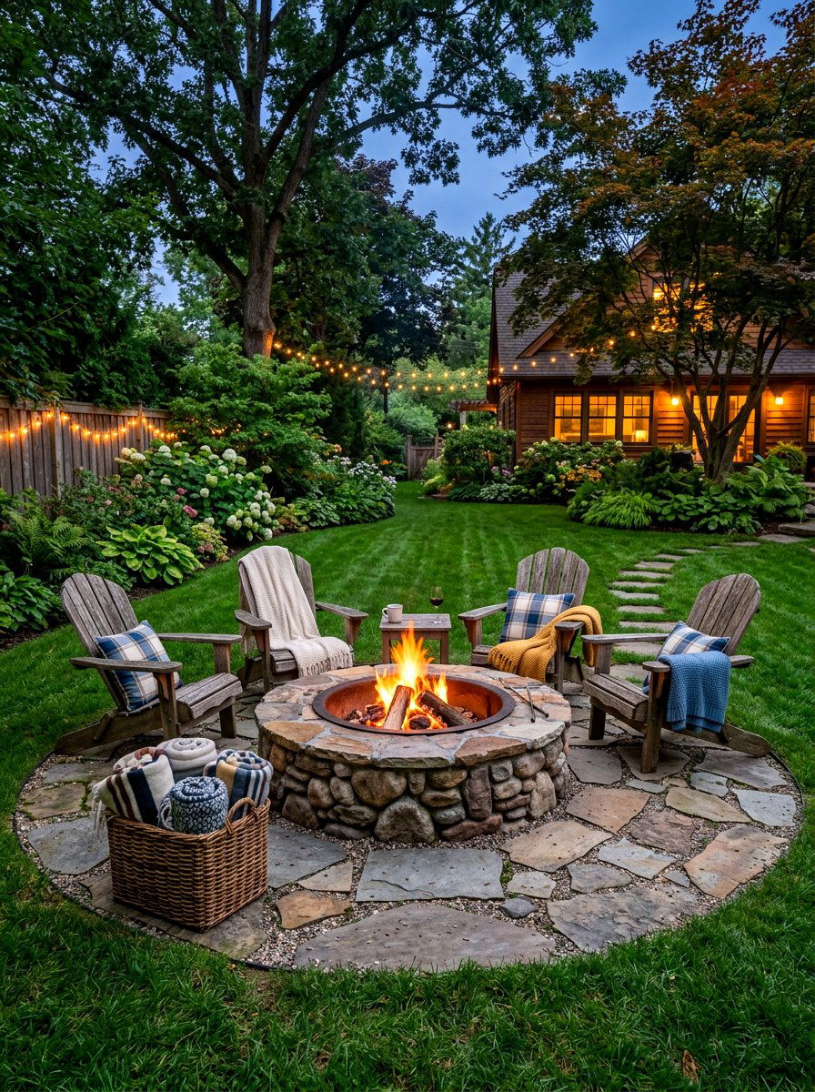 Outdoor Fire Pit - 30 stylish host home ideas