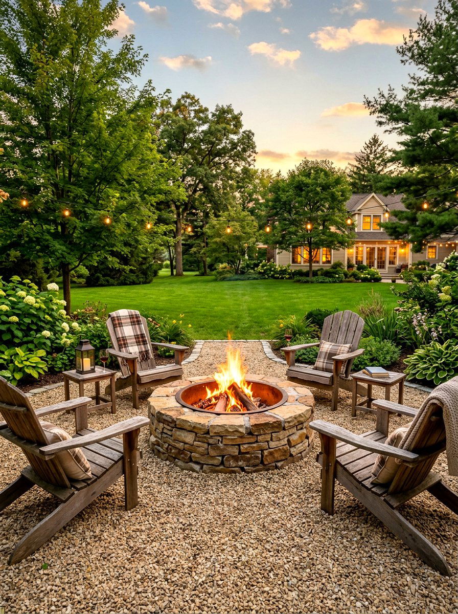 Outdoor Fire Pit - 30 backyard retreat ideas
