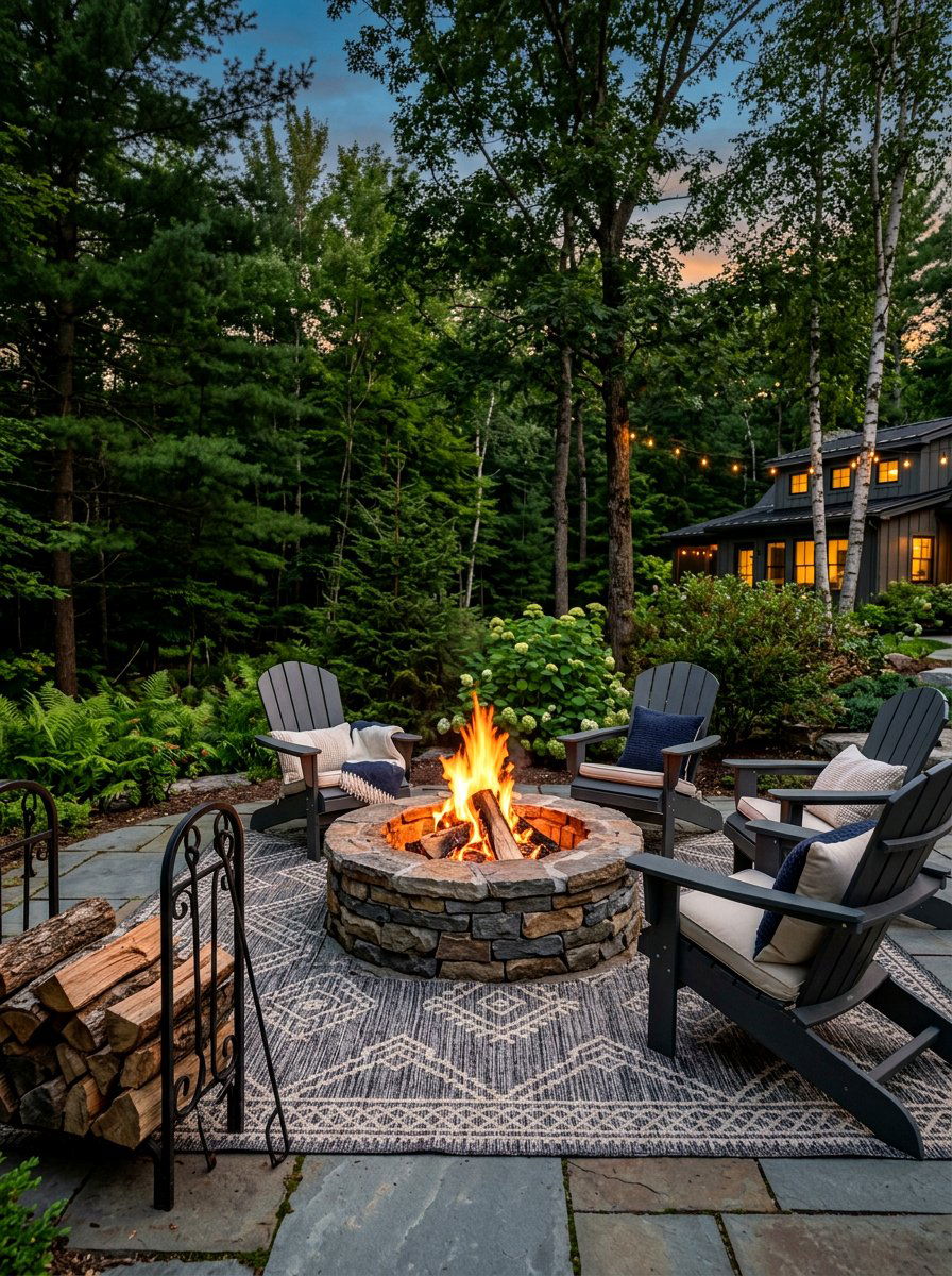 Outdoor Fire Pit - 30 cozy patio ideas