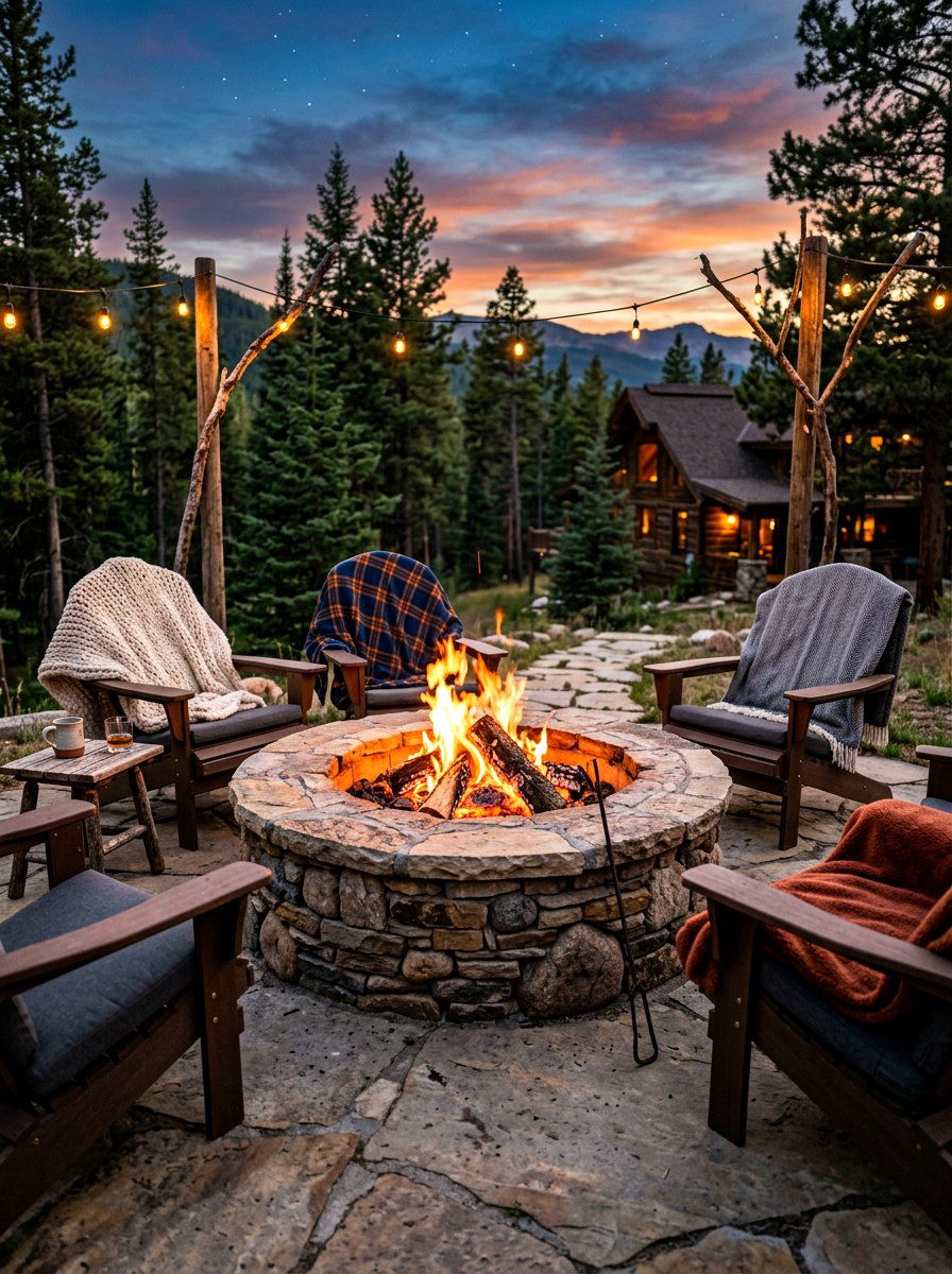 Outdoor Fire Pit - 30 winter garden ideas