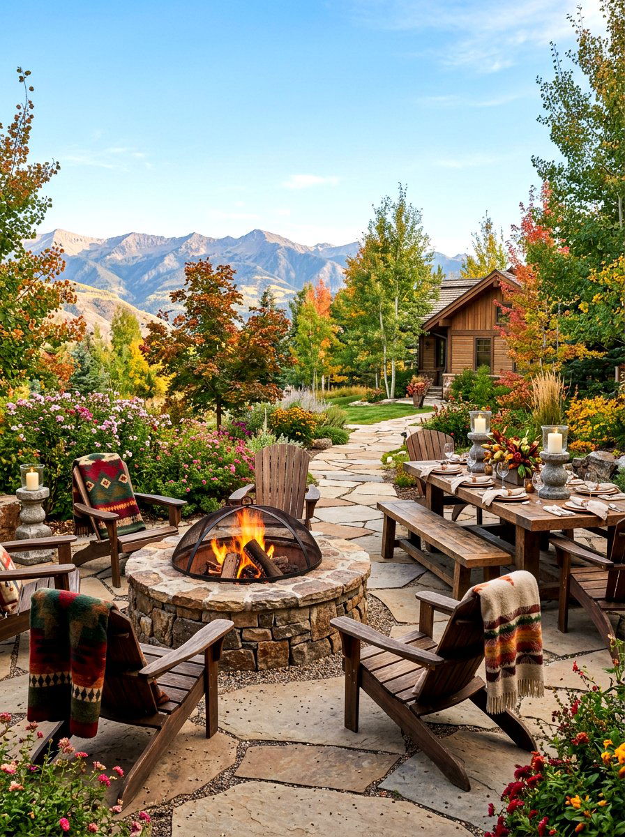Outdoor Fire Pit - 30 backyard candlelight dinner ideas