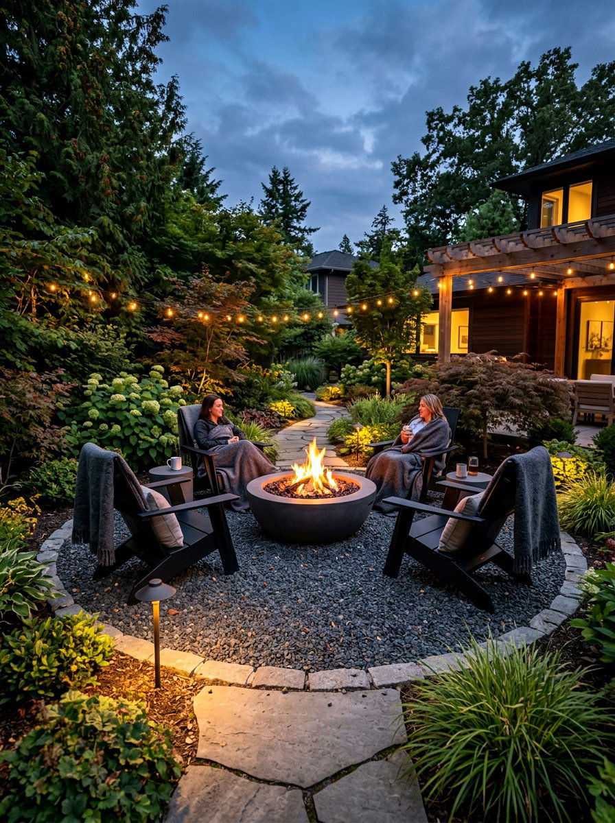Outdoor Fire Pit Area - 30 California casual patio ideas