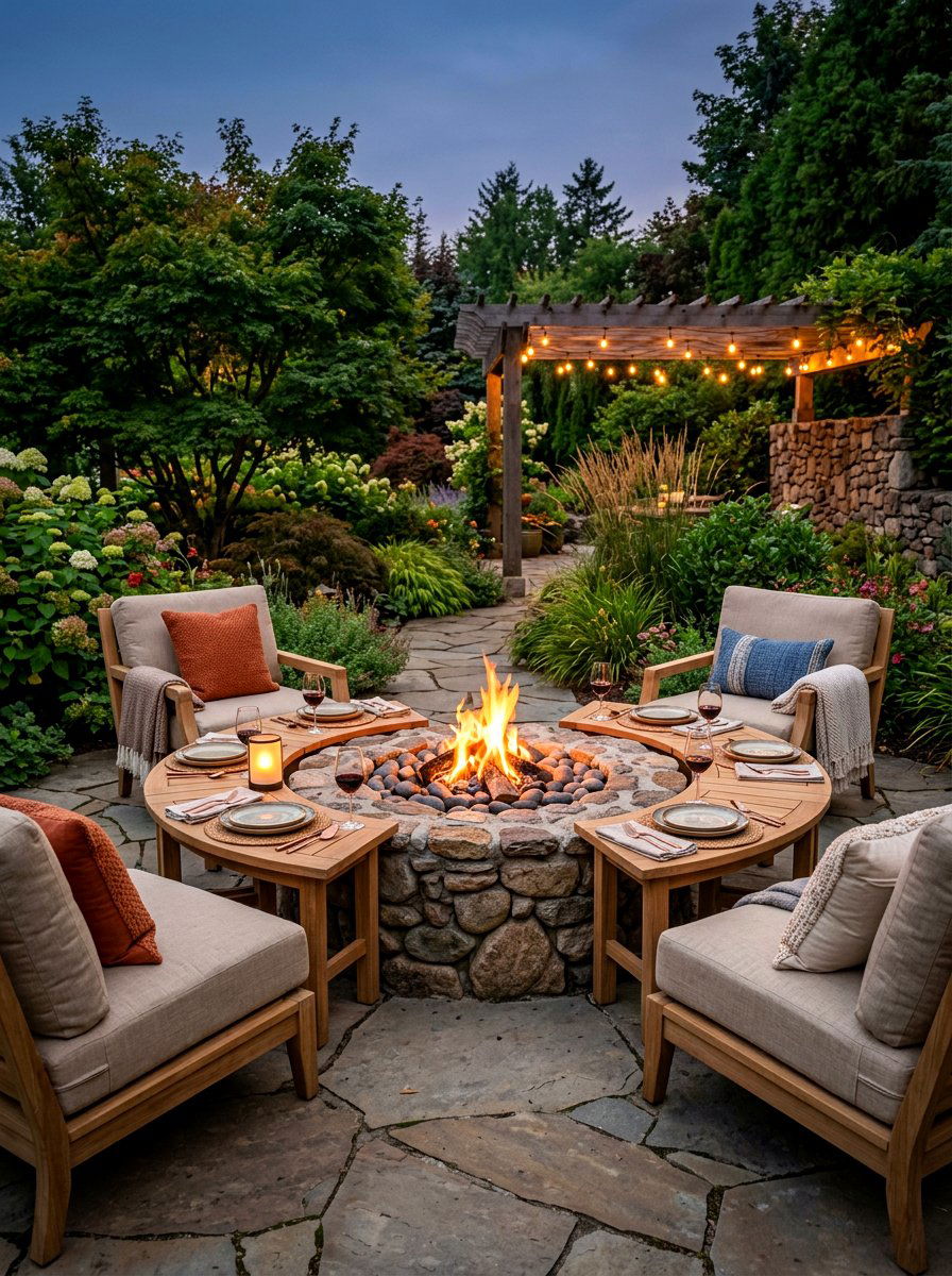 Outdoor Fire Pit - 30 al fresco dining ideas