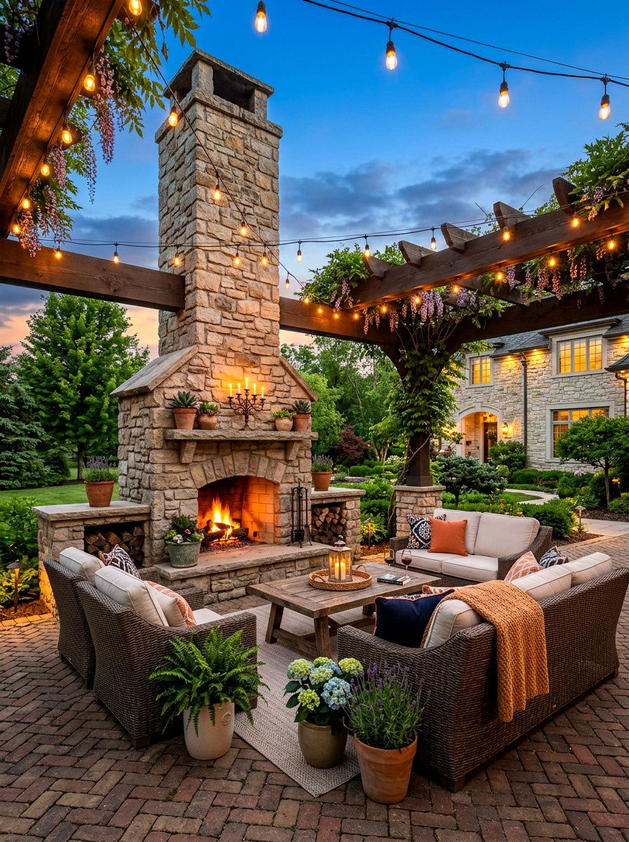 Outdoor Fireplace Seating - 30 backyard retreat fire pit ideas