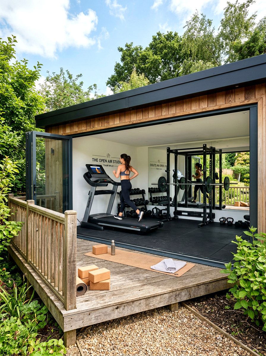 Outdoor Fitness Studio - 30 garden studio backyard ideas