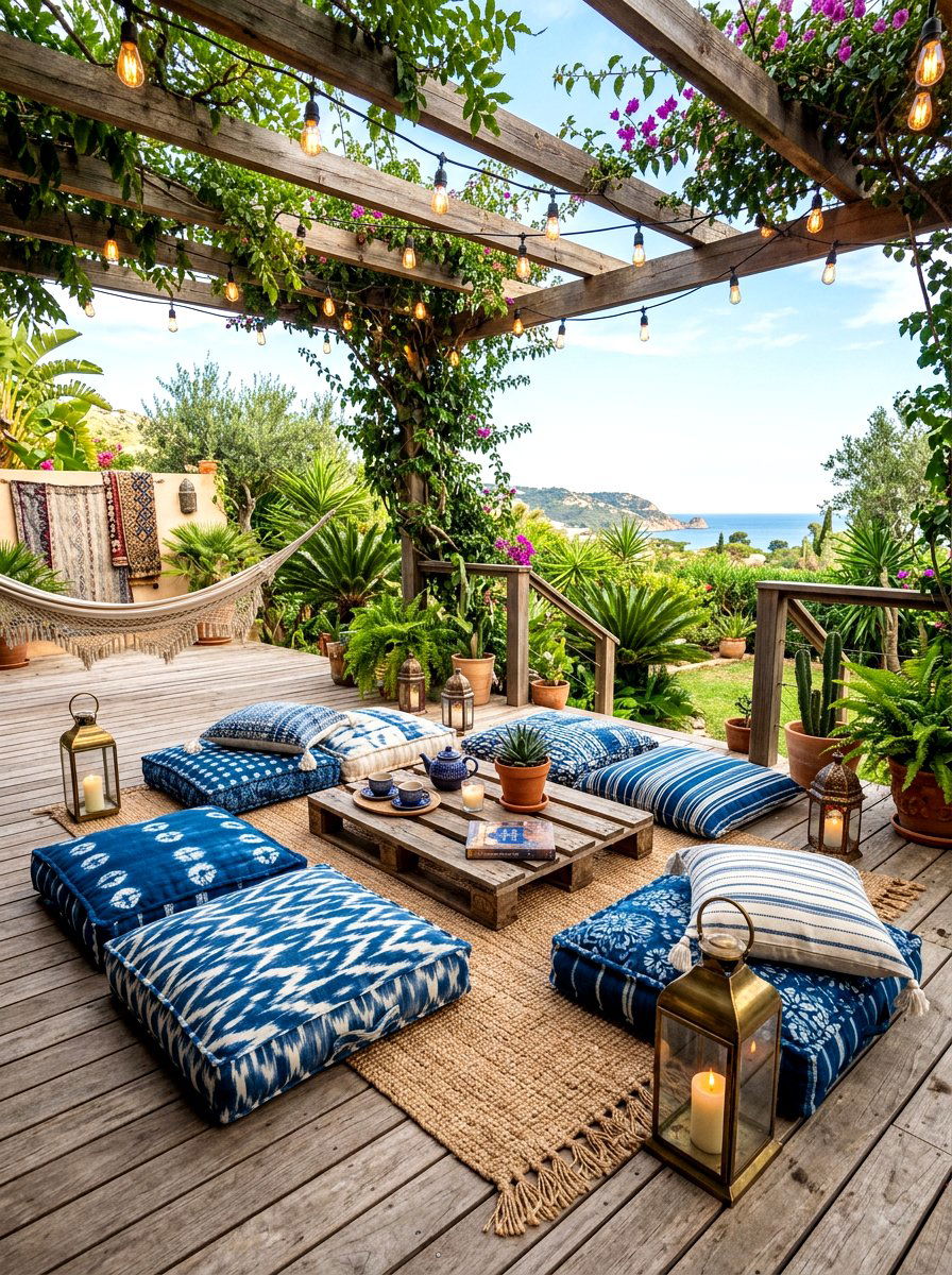 Outdoor Floor Cushion - 30 plush patio seating ideas