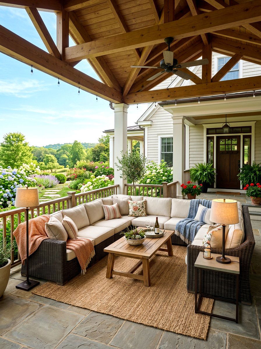 Outdoor Front Porch Lounge - 30 front porch decor ideas