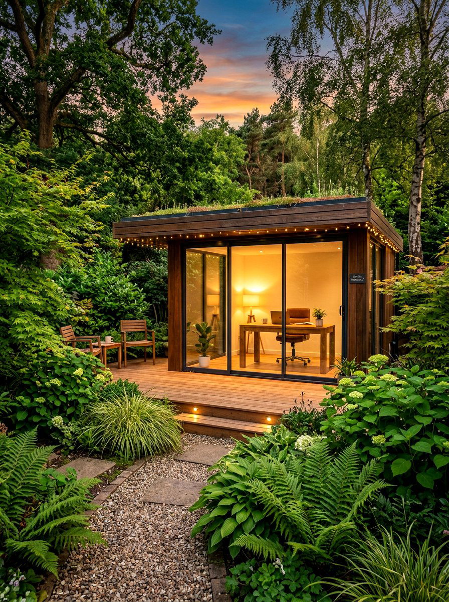 Outdoor Garden Studio - 30 masculine home studio ideas