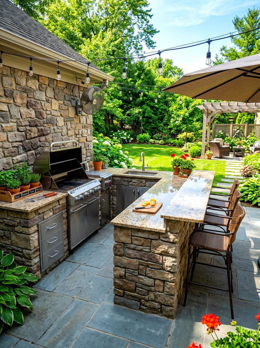 Outdoor Kitchen - 30 backyard retreat ideas