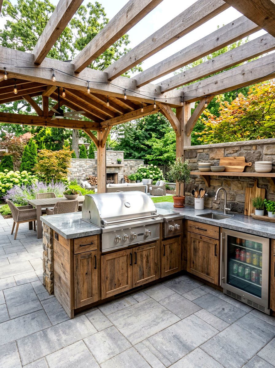 Outdoor Kitchen - 30 sunny backyard ideas