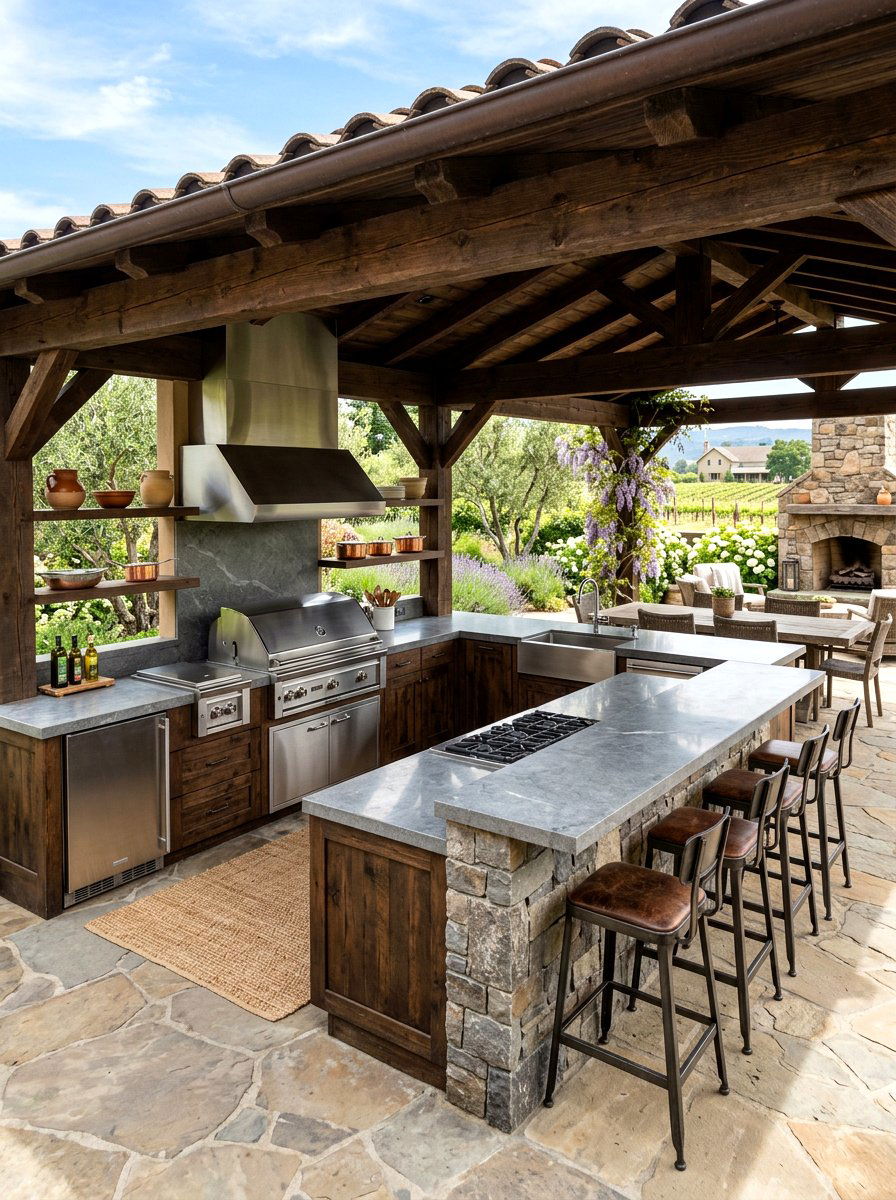 Outdoor Kitchen - 30 family cookout backyard ideas