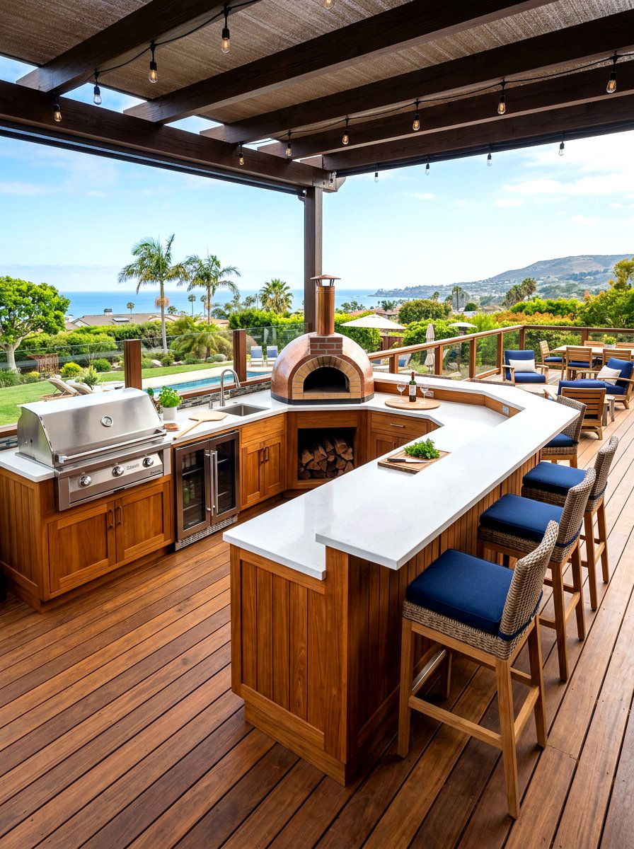 Outdoor Kitchen Deck - 30 deck grill station ideas