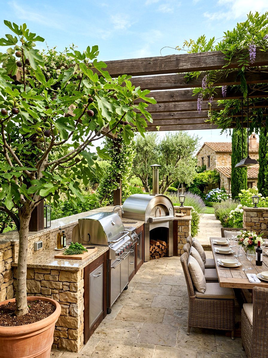 Outdoor Kitchen Fig Tree - 30 fig tree patio ideas