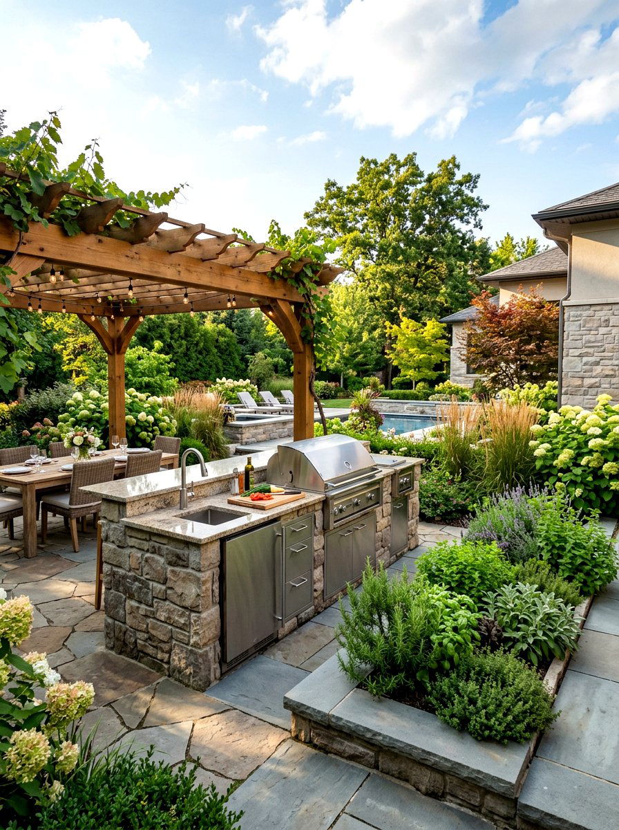 Outdoor Kitchen Landscaping - 30 landscaping ideas