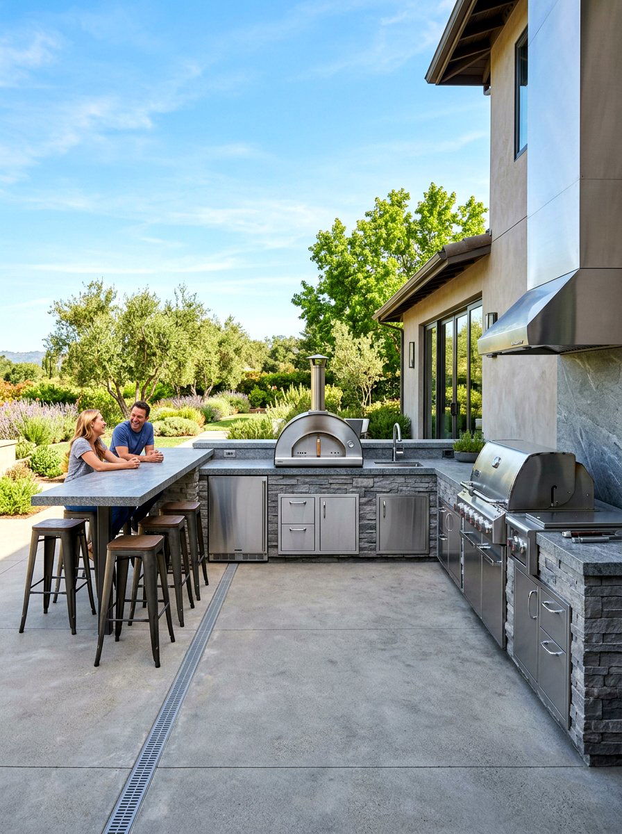 Outdoor Kitchen Patio - 30 kitchen courtyard garden ideas