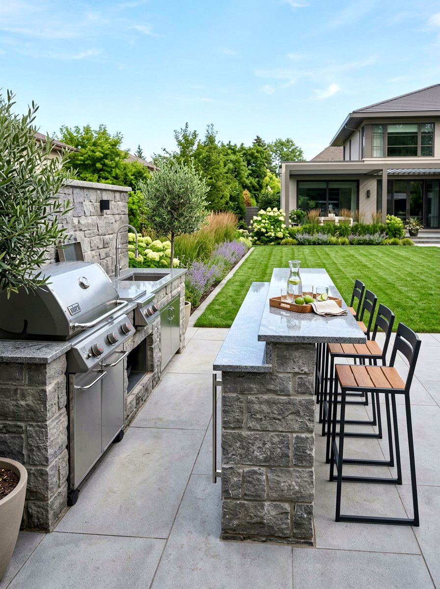 Outdoor Kitchen Setup - 30 backyard zoning layout ideas