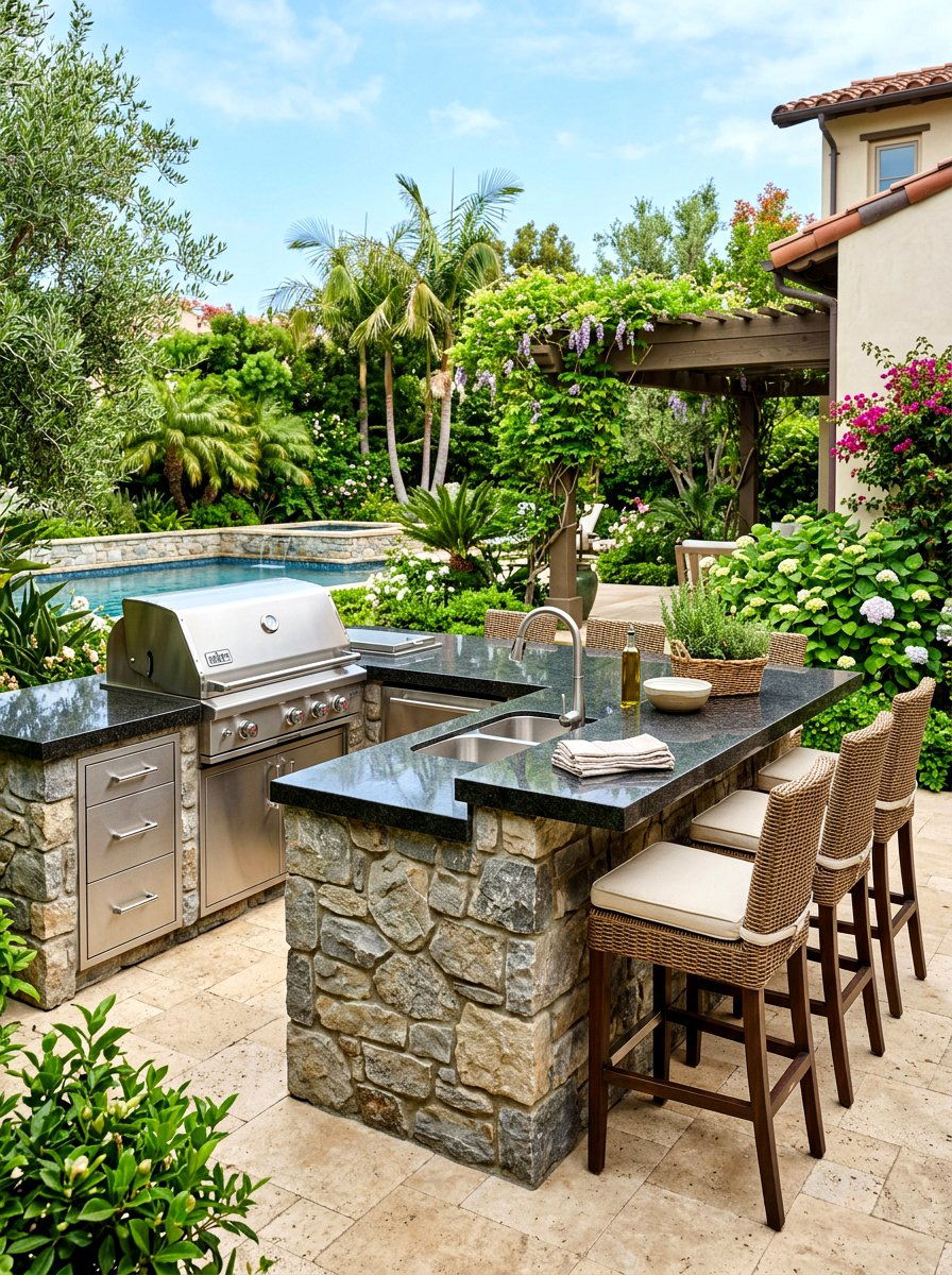 Outdoor Kitchen Station - 30 patio makeover ideas