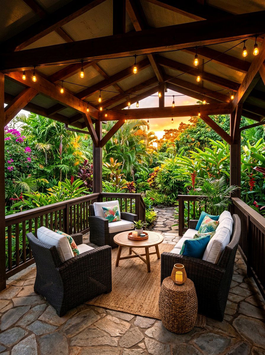 Outdoor Lanai - 30 island style home ideas