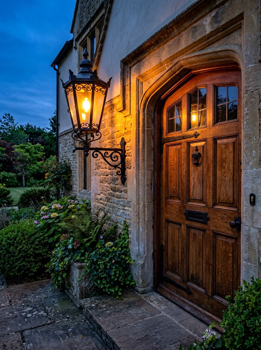 Outdoor Lantern Light - 30 cottage exterior ideas