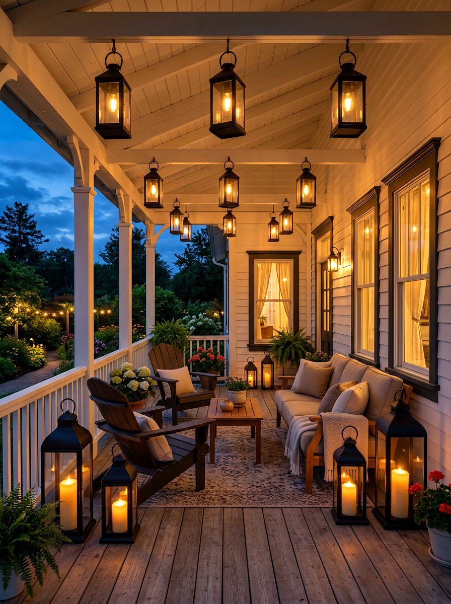 Outdoor Lantern Lighting - 30 Hamptons backyard ideas