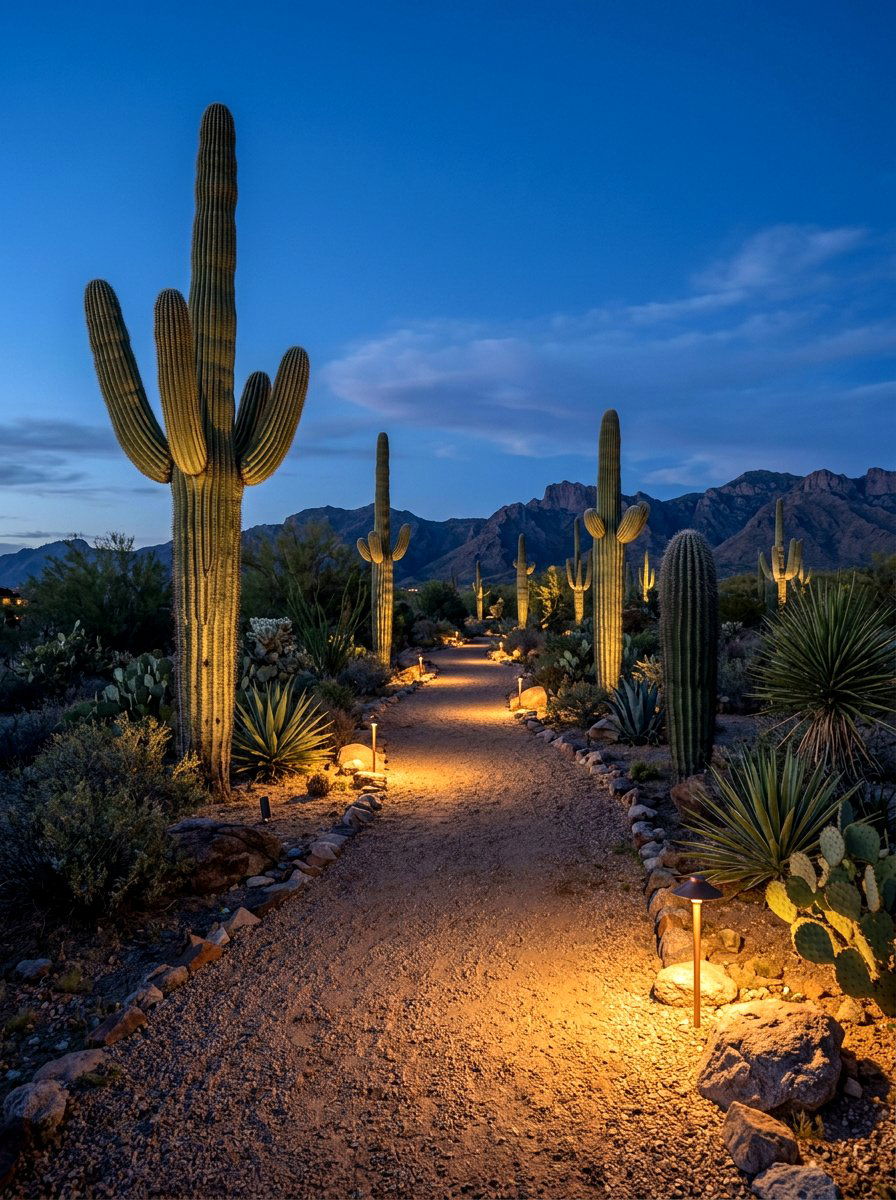 Outdoor Lighting For Desert Landscapes - 30 desert landscaping ideas