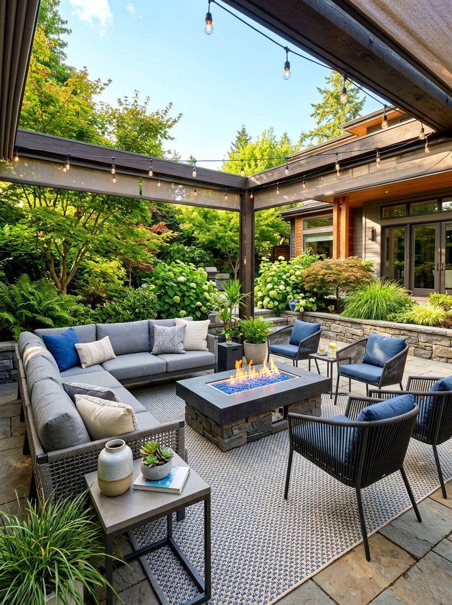 Outdoor Living Room - 30 camera ready home styling ideas