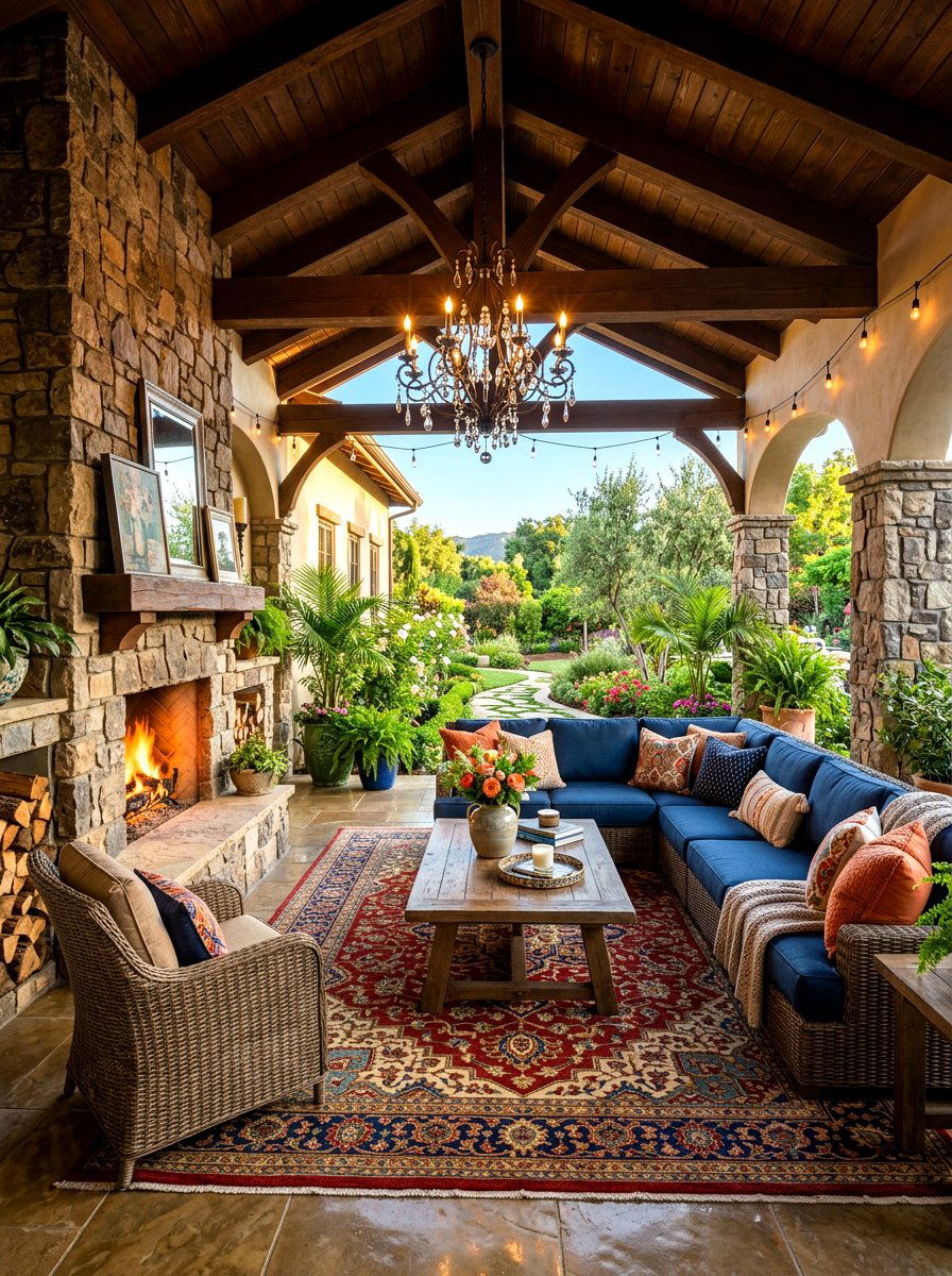 Outdoor Living Room Lounge - 30 pool house lounge backyard ideas