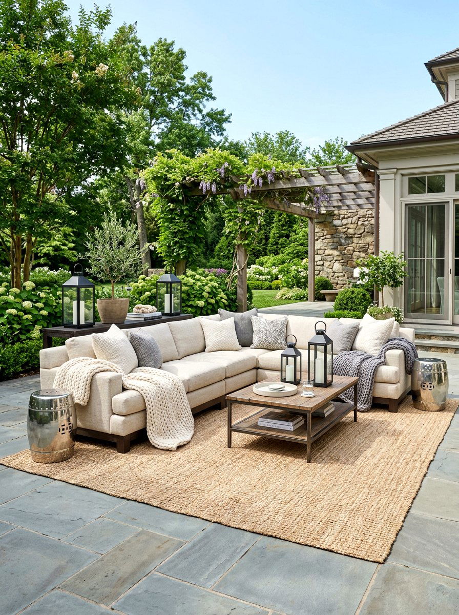 Outdoor Lounge Transitional Decor - 30 transitional patio ideas