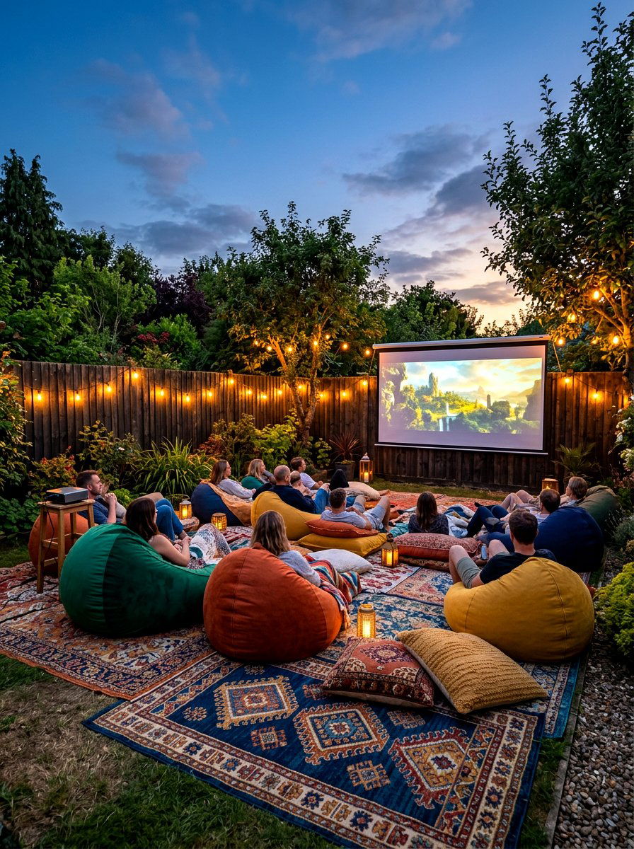 Outdoor Movie Theater - 30 exterior seating area ideas
