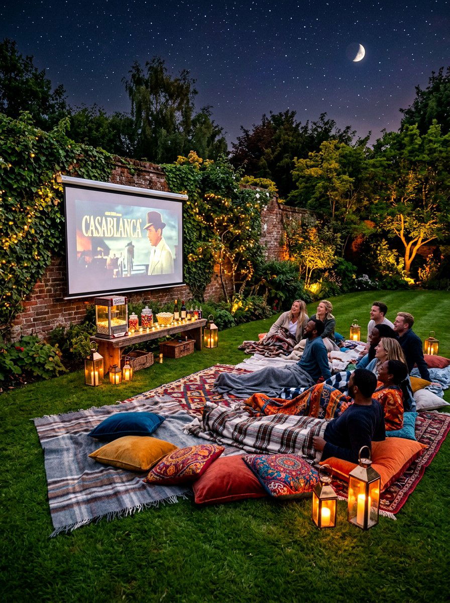 Outdoor Movie Theater - 30 backyard zoning ideas