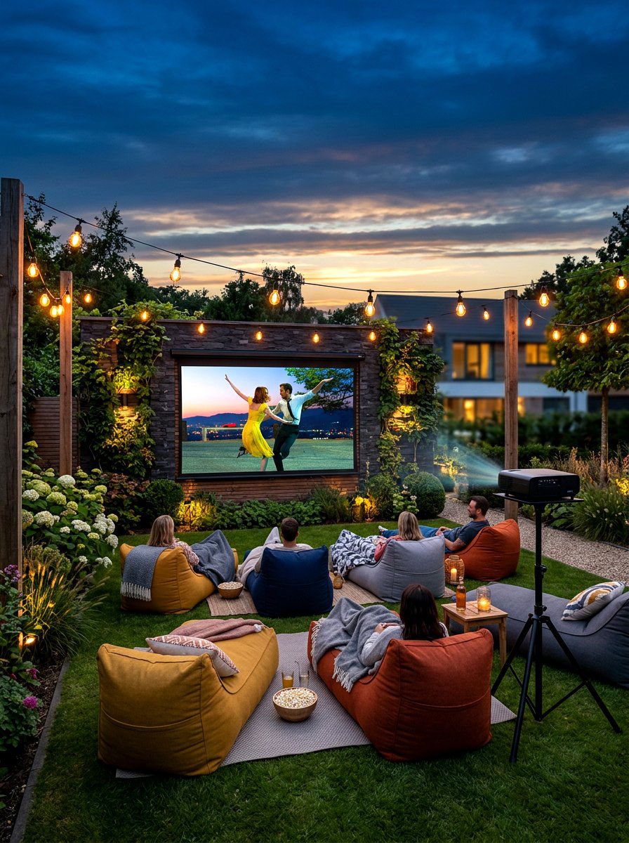 Outdoor Movie Theater - 30 modern backyard ideas
