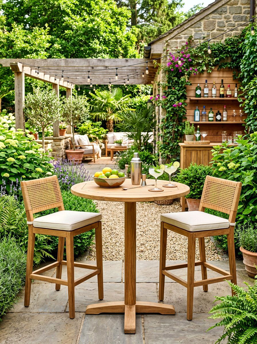 Outdoor Patio Cocktail Table - 30 cocktail corner ideas