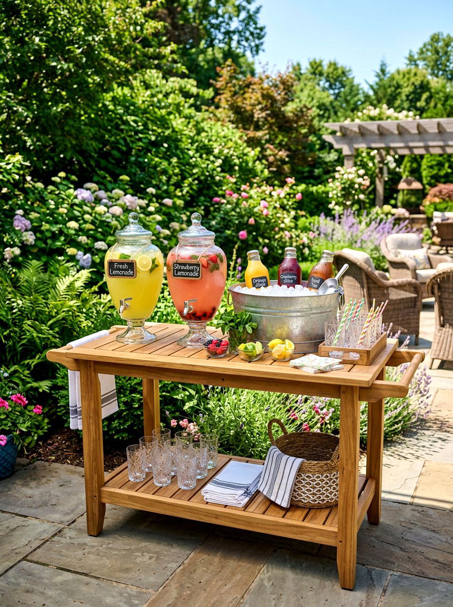 Outdoor Patio Drink Station - 30 beverage station ideas